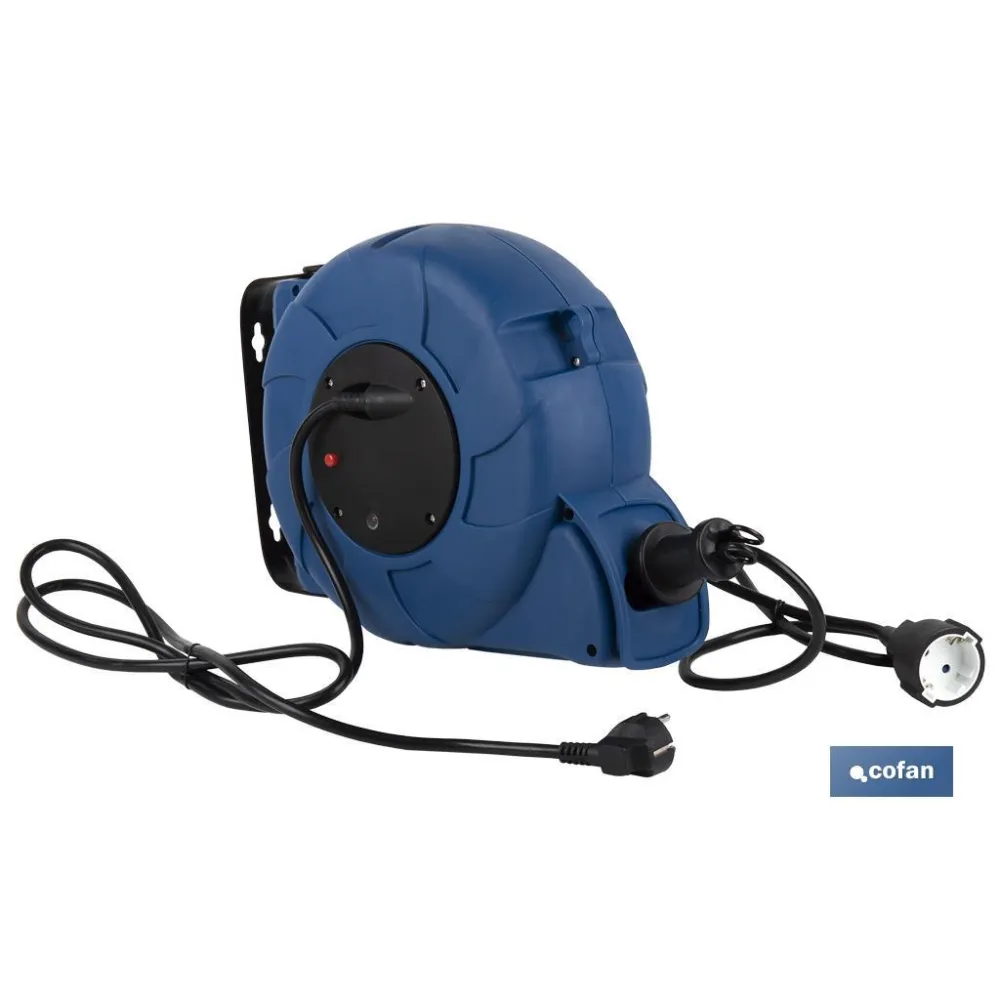 ENROLLACABLES AUTOMÁTICO SOPORTE PARED T/T-16M (14+2)