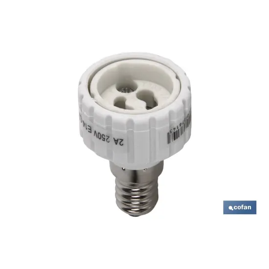 PORTALAMPARAS ADAPTADOR E14 - GU10