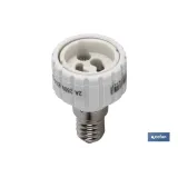 PORTALAMPARAS ADAPTADOR E14 - GU10