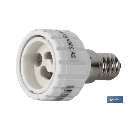 PORTALAMPARAS ADAPTADOR E14 - GU10