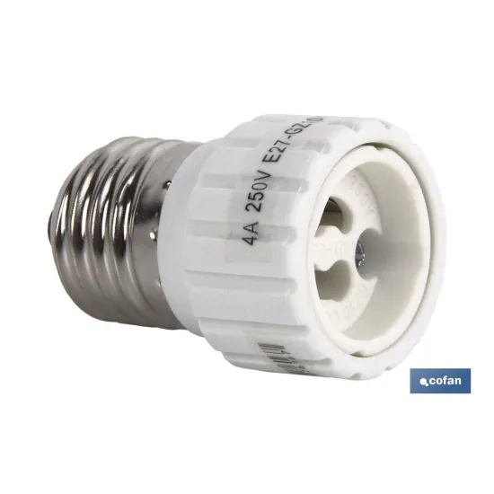 PORTALAMPARAS ADAPTADOR E27 - GU10