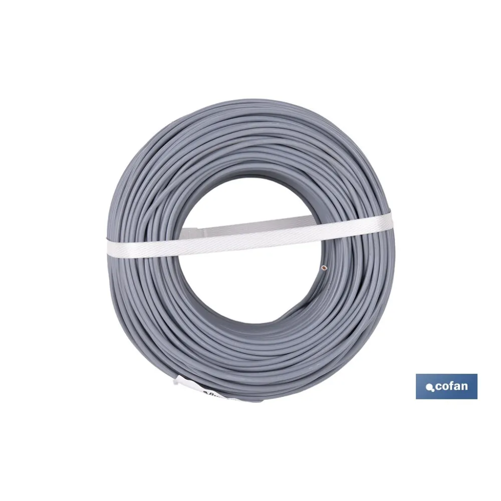 ROLLO CABLE H07V-K 1X4MM2 GRIS (100 M)