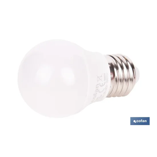 BOMBILLA LED ESFÉRICA E27 6.5 W 806 LM 3000 K