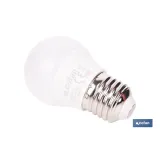 BOMBILLA LED ESFÉRICA E27 6.5 W 806 LM 6500 K