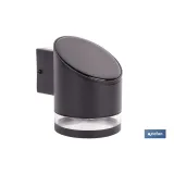 APLIQUE LED SOLAR NEGRO CON SENSOR 3,7 V 1,2 Ah IP65 3000 K 120 X 90 X 120 MM