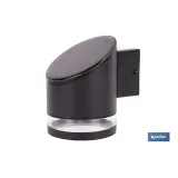 APLIQUE LED SOLAR NEGRO CON SENSOR 3,7 V 1,2 Ah IP65 3000 K 120 X 90 X 120 MM