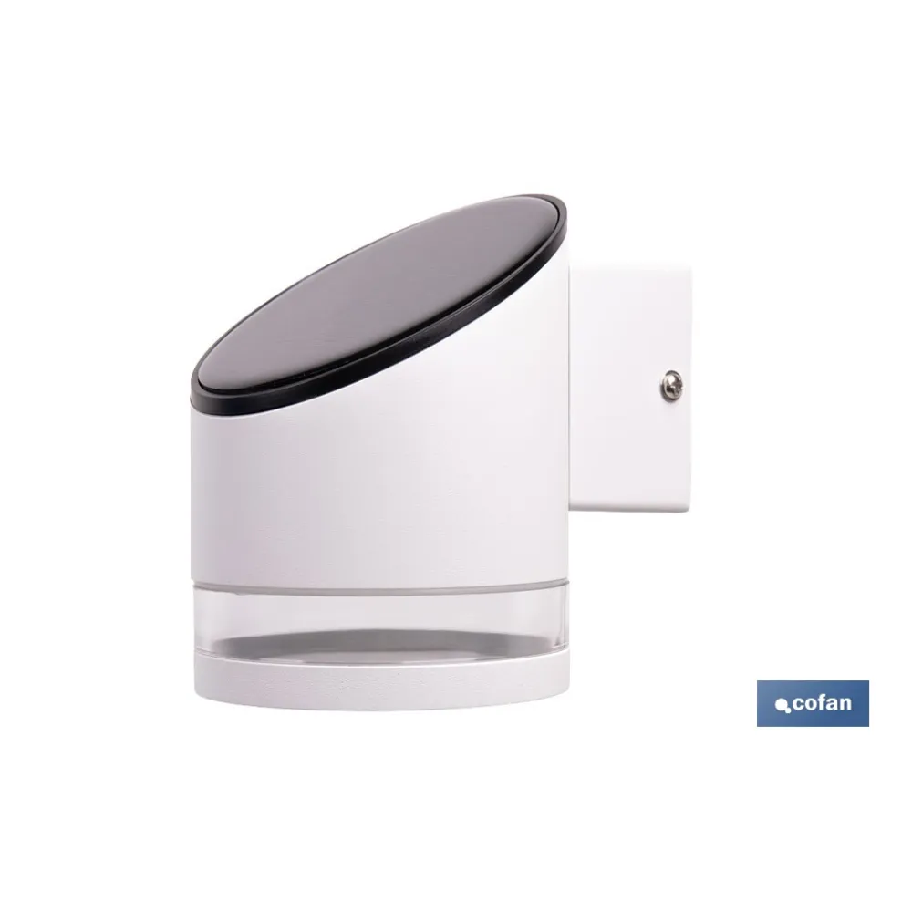 APLIQUE LED SOLAR BLANCO CON SENSOR 3,7 V 1,2 Ah IP65 3000 K 120 X 90 X 120 MM