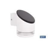 APLIQUE LED SOLAR BLANCO CON SENSOR 3,7 V 1,2 Ah IP65 3000 K 120 X 90 X 120 MM