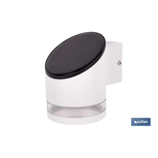 APLIQUE LED SOLAR BLANCO CON SENSOR 3,7 V 1,2 Ah IP65 3000 K 120 X 90 X 120 MM