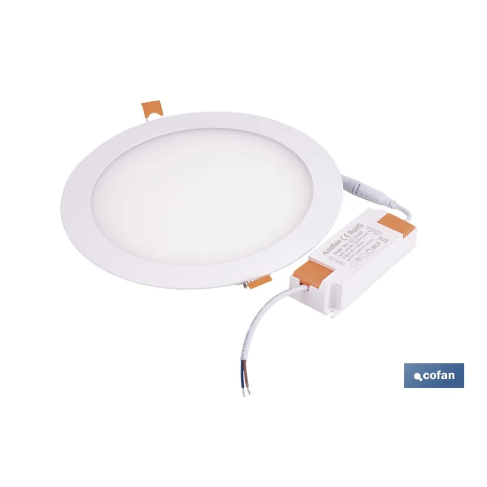 DOWNLIGHT EMPOTRABLE BLANCO SMD 18 W 1800 LM Ø220 MM 3CCT