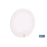 DOWNLIGHT DE SUPERFICIE BLANCO CON SENSOR DE PRESENCIA Y CREPUSCULAR 18 W Ø230 MM