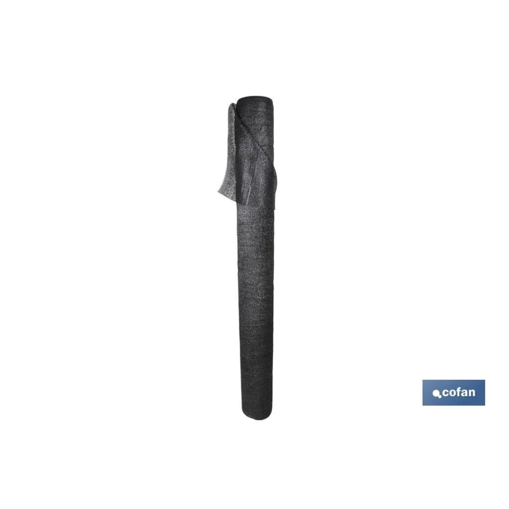 MALLA SOMBREO NEGRA 80% / 90 Grs - 2 x 100 Mts