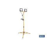 TRÍPODE TELESCÓPICO CON 2 PROYECTORES LED 2 X 50 W 6500 K 1,75 M