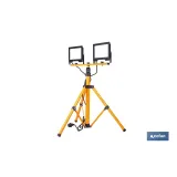 TRÍPODE TELESCÓPICO CON 2 PROYECTORES LED 2 X 50 W 6500 K 1,75 M