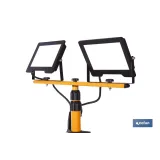 TRÍPODE TELESCÓPICO CON 2 PROYECTORES LED 2 X 50 W 6500 K 1,75 M