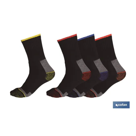 SET 4 PARES CALCETINES REFORZADOS C/POLIAMIDA T-39/42