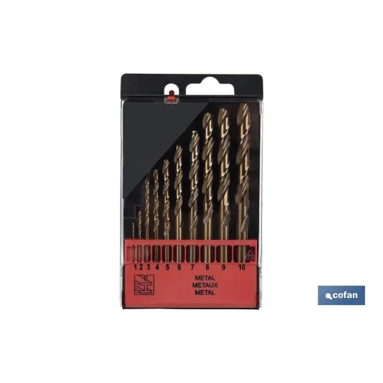 ESTUCHE BROCAS HSS-CO - MEDIDAS: 1-10 MM (10 UDS.)