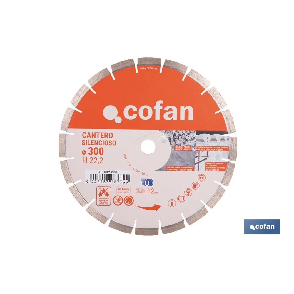 DISCO DIAMANTE CANTERO SILENCIOSO 230MM