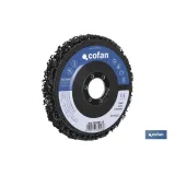 DISCO VELLON P/LIMPIEZA FIBRA-PLANO 180X22,2 Venta unitaria