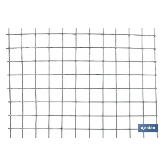 MALLA ELECTROSOLDADA GALV.13X13X0,9mm (0,8x25m)