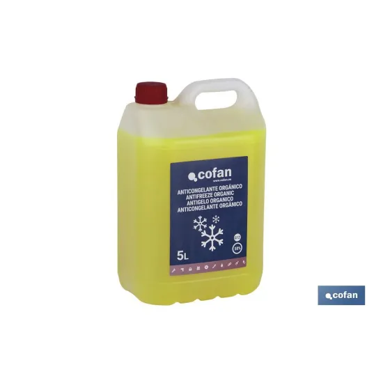 ANTICONGELANTE G-12 50% ORGÁNICO AMARILLO 5 L