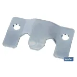 CHAPA ANCLAJE ZINCADA 60 X 35 MM