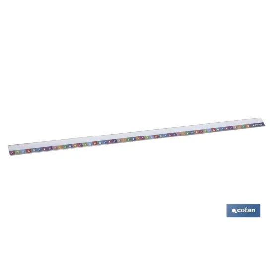 PORTAPRECIOS C/TIRA PARA BANDEJA 500 X 39 MM