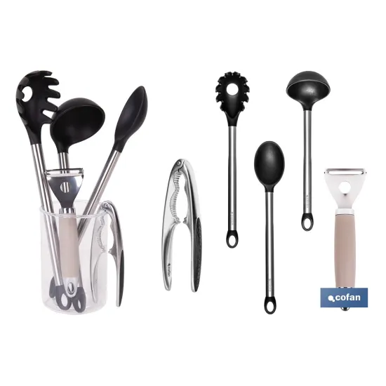 SET DE 6 UTENSILIOS DE COCINA GAMA NEIGE