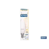 BOMBILLA LED VELA 6.5 W E14  806 LM 3000 K