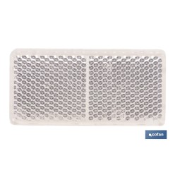 CATADIÓPTRICO RECTANGULAR BLANCO 71 X 35 MM CON ADHESIVO