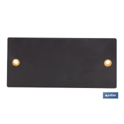 CATADIÓPTRICO RECTANGULAR ÁMBAR 106 X 50 MM CON AGUJERO SIN TORNILLO