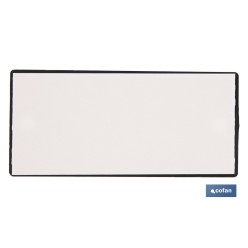 CATADIÓPTRICO RECTANGULAR BLANCO 106 X 50 MM CON AGUJERO SIN TORNILLO CON ADHESIVO