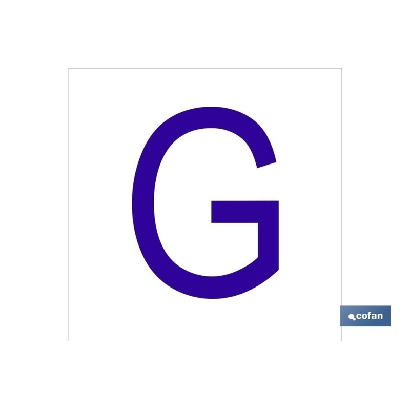 SEÑAL GLASSPACK ADHESIVA 62X62MM.