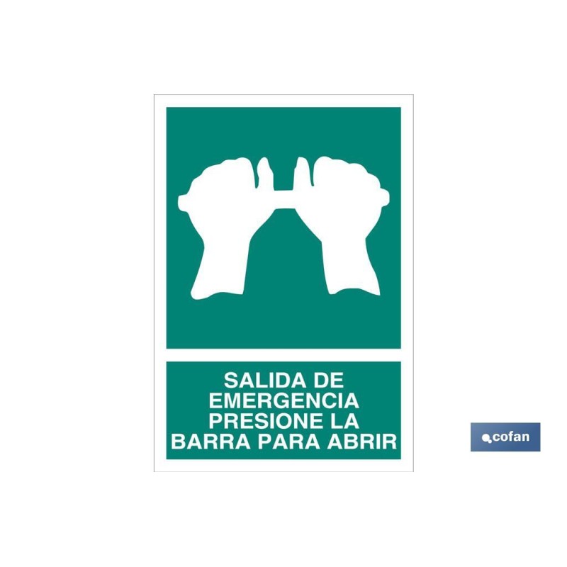 SEÑAL LUMINISCENTE 210X148MM. SEÑAL LUMINISCENTE 210X148MM.