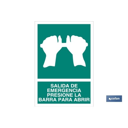 SEÑAL LUMINISCENTE 210X148MM.