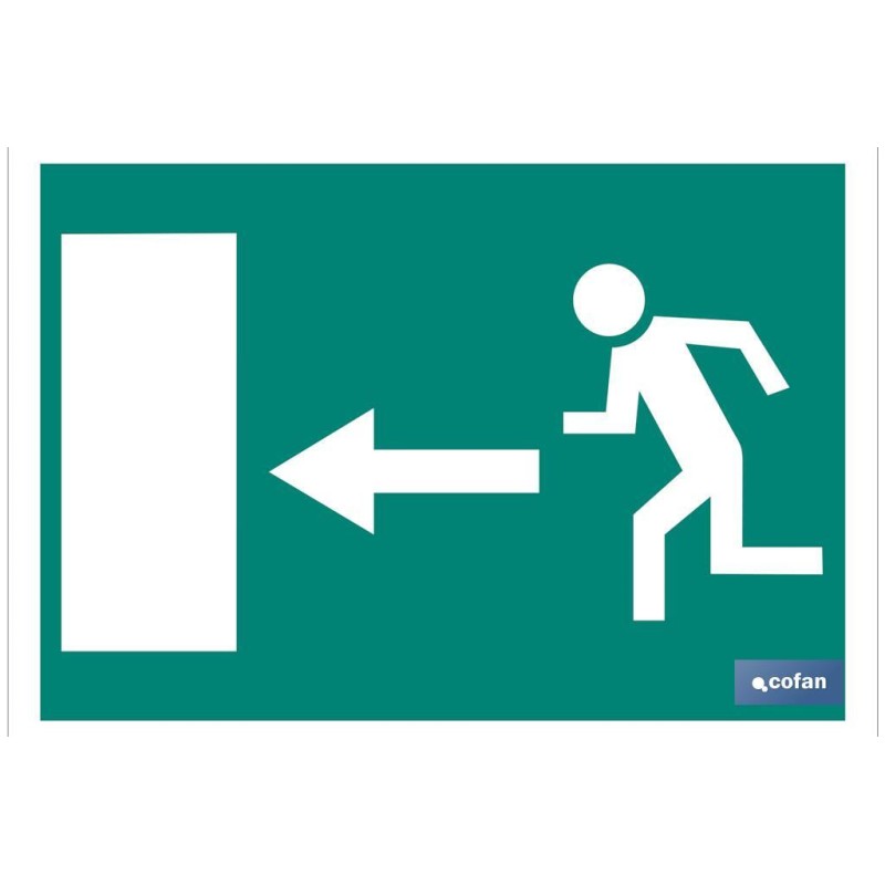 SEÑAL LUMINISCENTE 297X210MM. SEÑAL LUMINISCENTE 297X210MM.