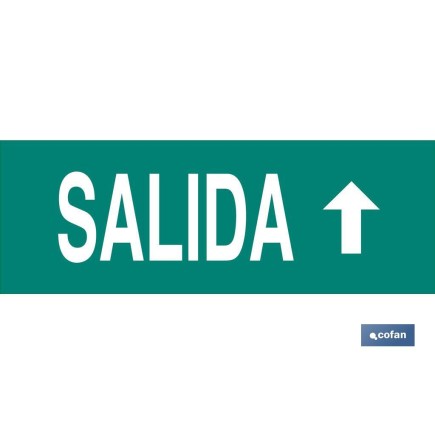 SEÑAL LUMINISCENTE 400X100MM.