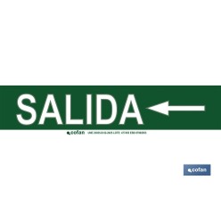 SEÑAL LUMINISCENTE 400X100MM.