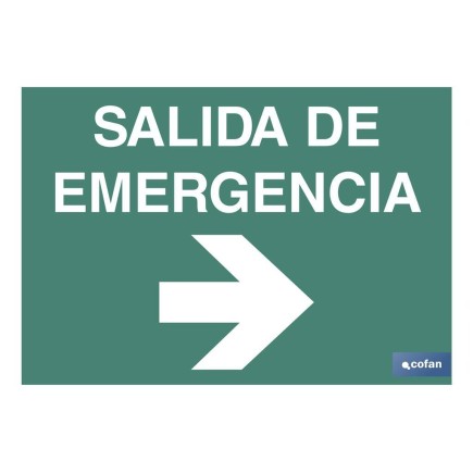 SEÑAL LUMINISCENTE 297X210MM.