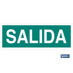 SEÑAL LUMINISCENTE 400X100MM.