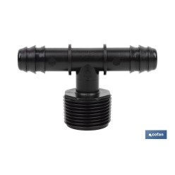 CONEXIÓN EN T R.MACHO Ø16MM-3/4 Venta unitaria