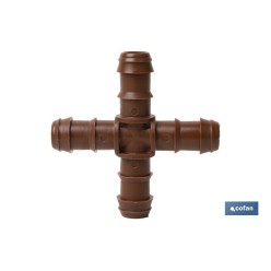 CONEXIÓN EN CRUZ Ø16MM (MARRÓN-MAX SEGUR.) Venta unitaria