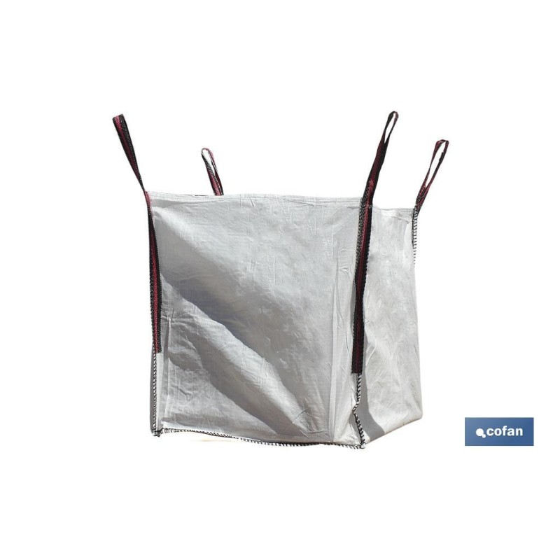 BIG BAG ESCOMBROS 85x85x90 cms COLOR BLANCO