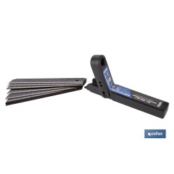 RECAMBIO 10 UDS. HOJA NEGRA SK2 65HRC PARA CÚTER 9 X 80 X 0,6 MM