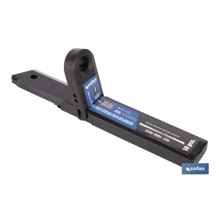 RECAMBIO 10 UDS. HOJA NEGRA SK2 65HRC PARA CÚTER 18 X 100 X 0,7 MM