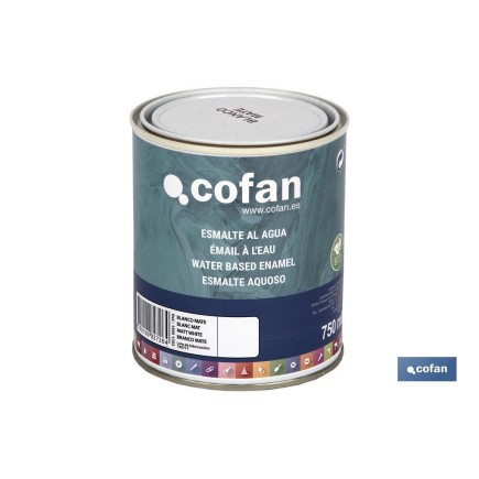 ESMALTE AL AGUA (750 ML) BLANCO MATE