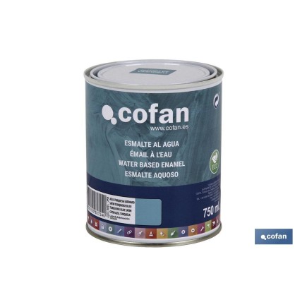 ESMALTE AL AGUA (750 ML) AZUL TURQUESA SATINADO