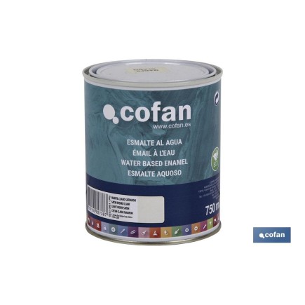 ESMALTE AL AGUA (750 ML) MARFIL CLARO SATINADO