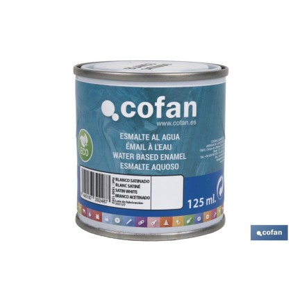 ESMALTE AL AGUA (125 ML) BLANCO SATINADO