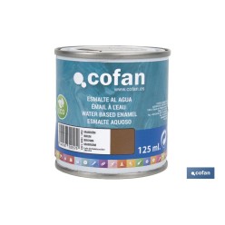 ESMALTE AL AGUA (125 ML) MARRÓN BRILLO